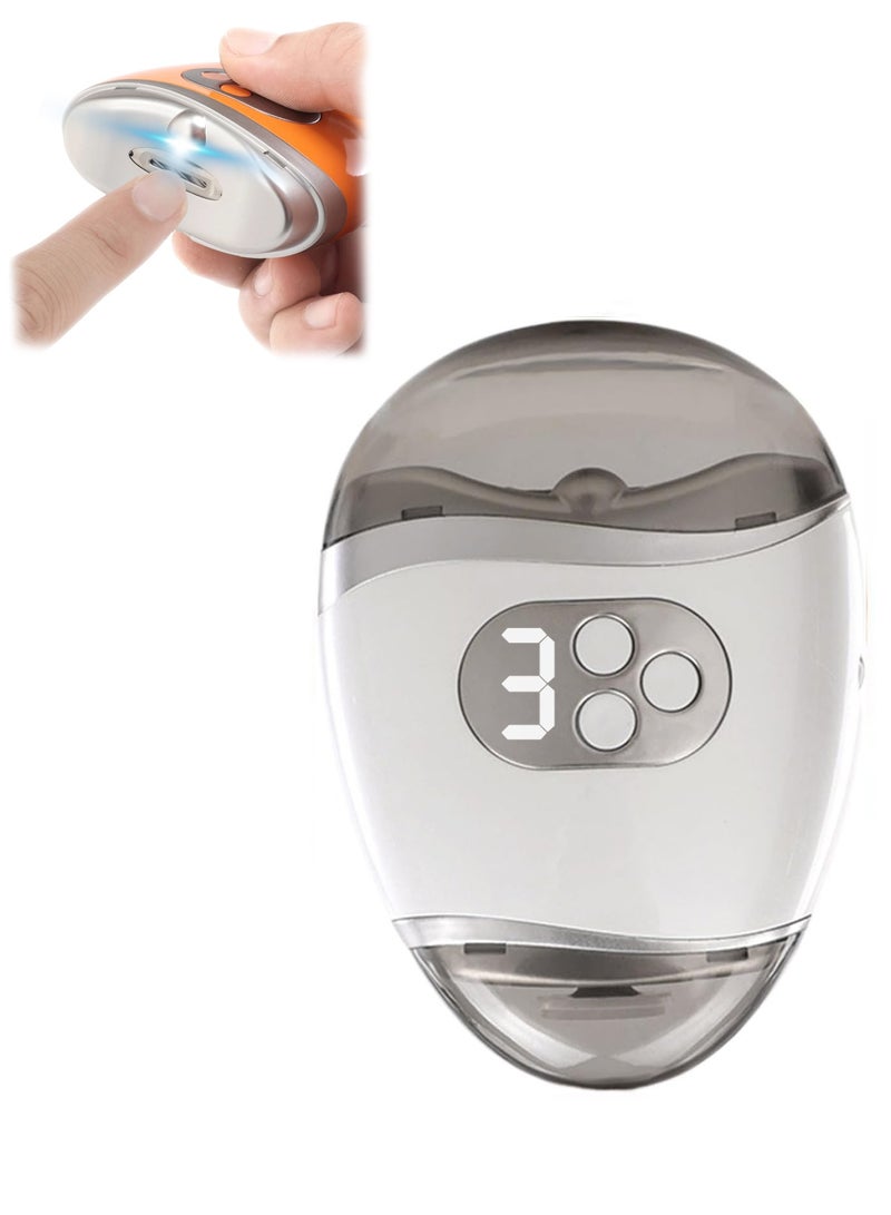 مقص الأظافر الكهربائي الذكي 3 في 1 مع مبرد تلميع وإضاءة LED مدمجة - نظام العناية الآمن للأطفال، الكبار وكبار السن - تقليم احترافي هادئ وقابل للشحن - صالون العناية الشخصية المتكامل - Image 1